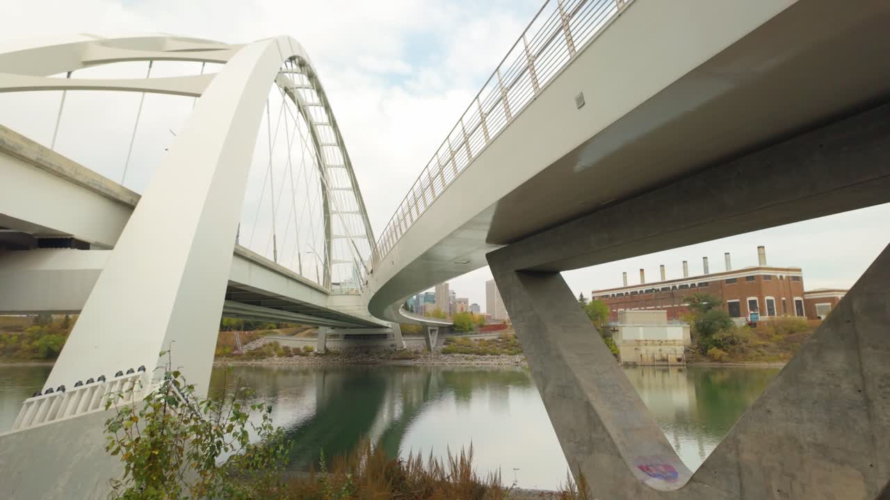 Sliding Right Under The Walterdale Bridge Alberta