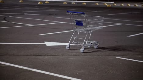 el carrito de compras está en el estacionamiento