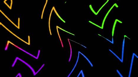 wavy colorful dash line motion background. abstract colorful neon glowing geometric dash line.