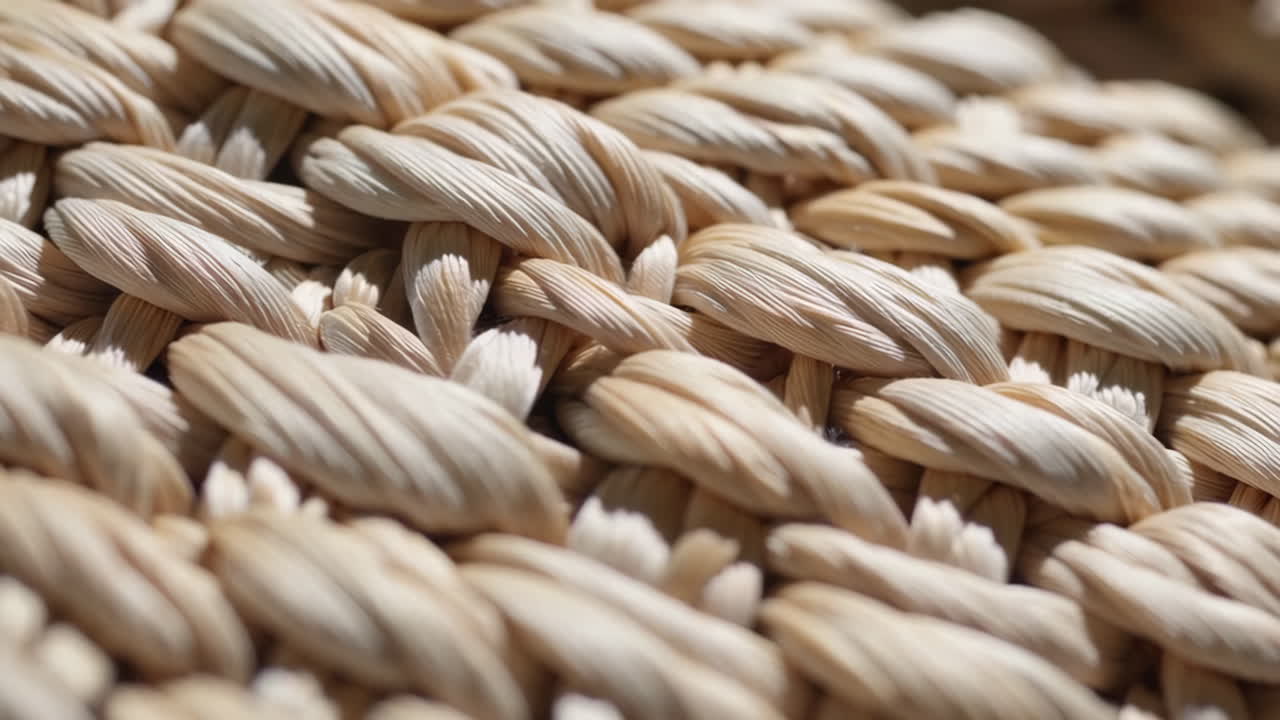 Close up of Woven Straw Texture