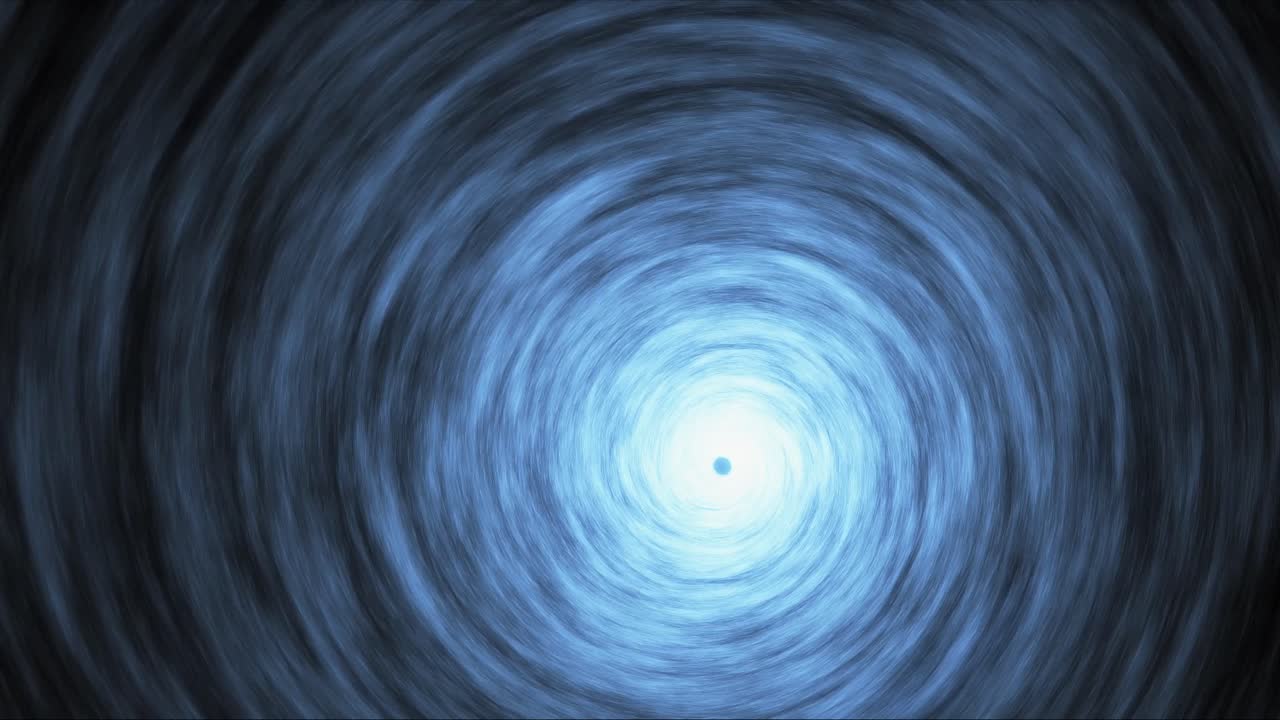 우리 은하 중심의 우주 공간에서 천천히 움직이는 블랙홀