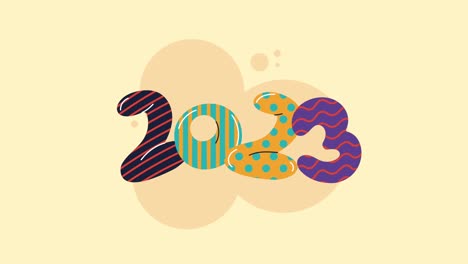 happy new year 2023 illustration