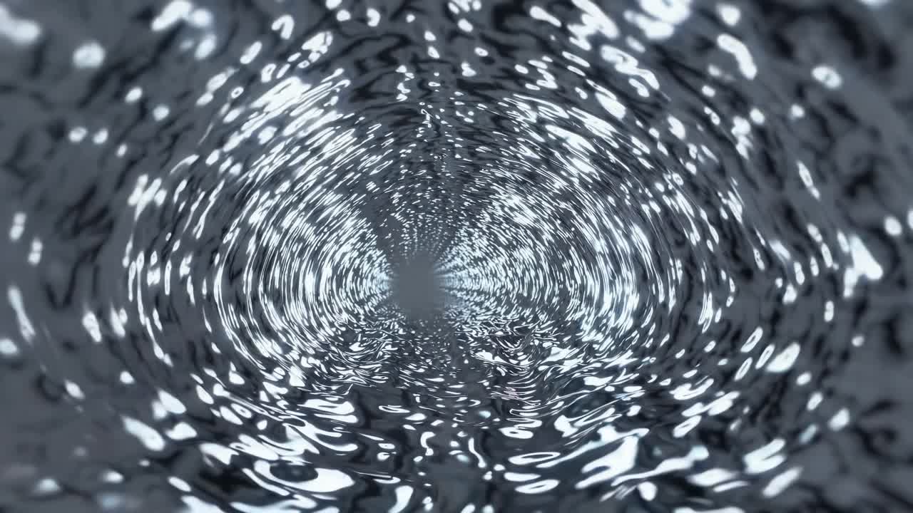 Abstrakt sølvvanntunnel