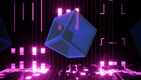 vj rotazione astratta di metamorfosi geometriche.