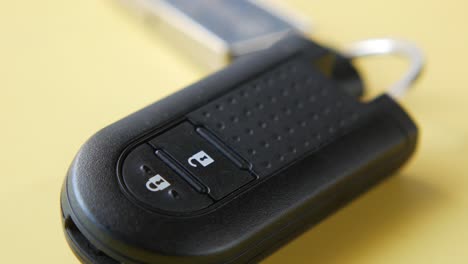 close-up of a modern car key