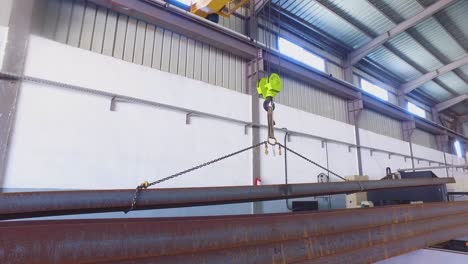 a lifting platform that carries a metal frame