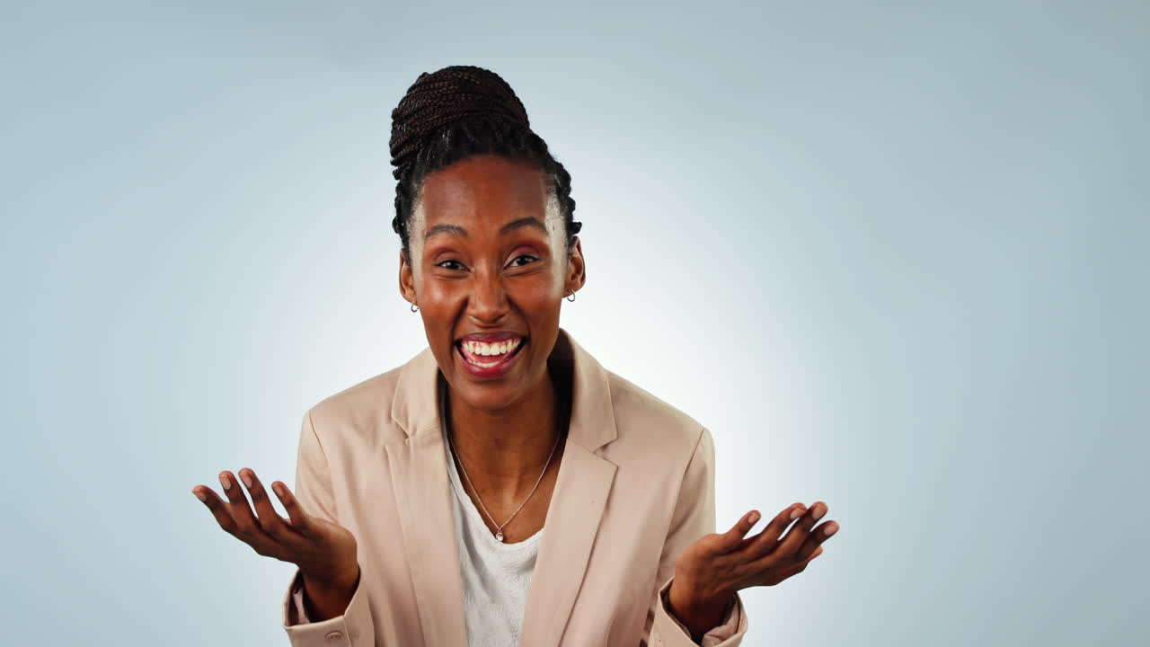 Wow, black woman and shocked in studio for winner