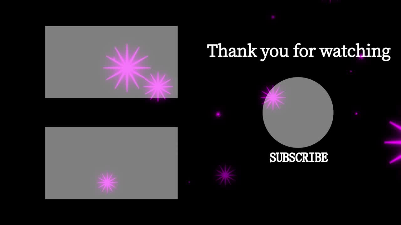 객체 조명 엔드 카드 엔딩 스크린 모션 그래픽