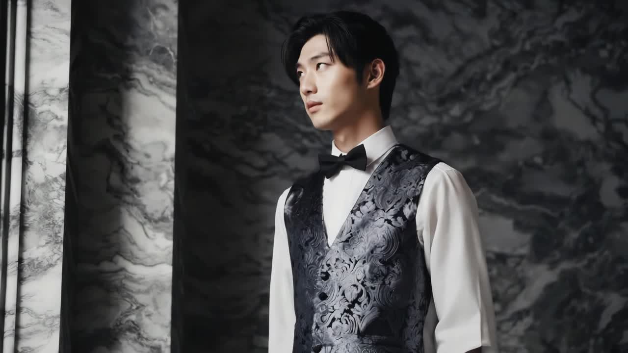 Man in Suit and Bow Tie