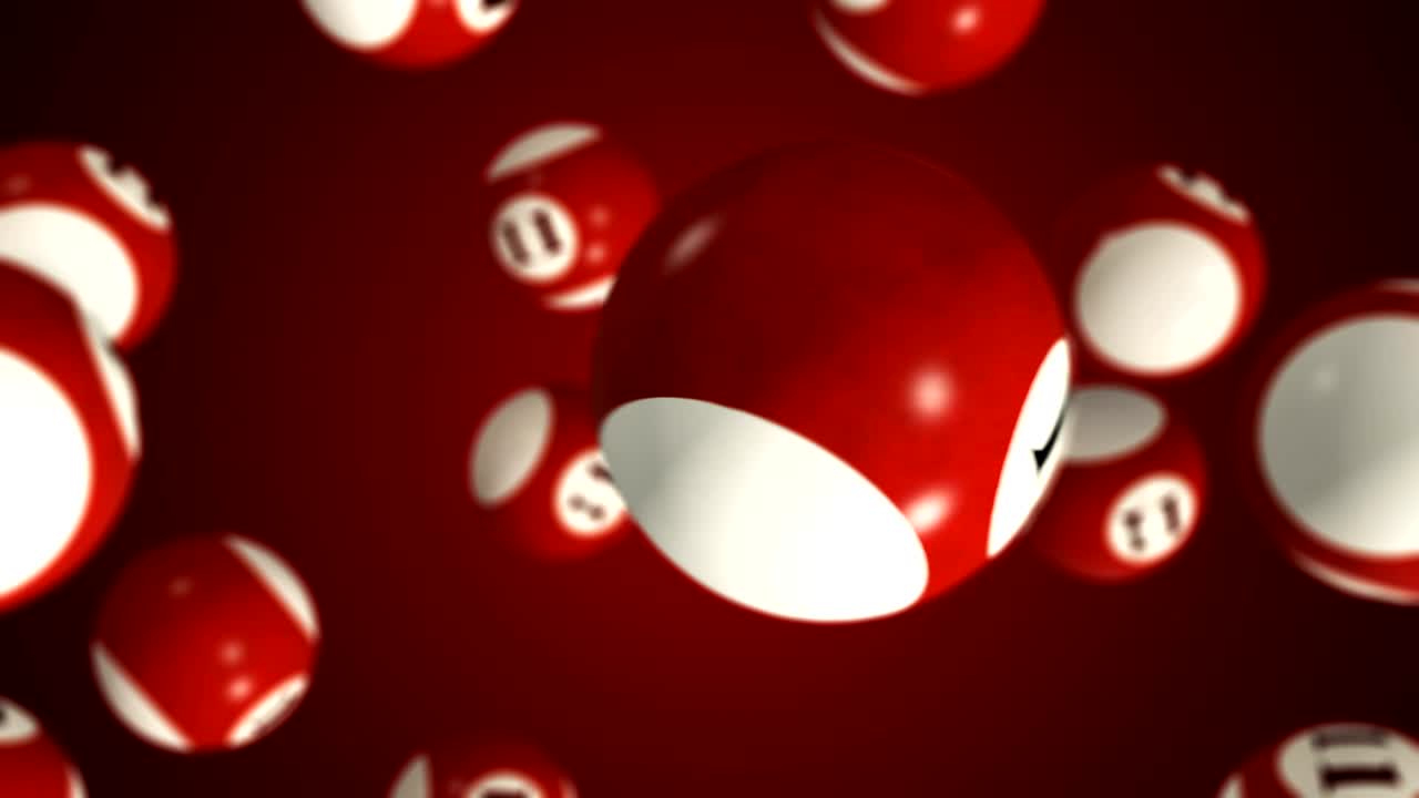 마 매트 알파 채널과 함께 회전하는 빌리어드 공 - 원활한 루프 - 스 비디오