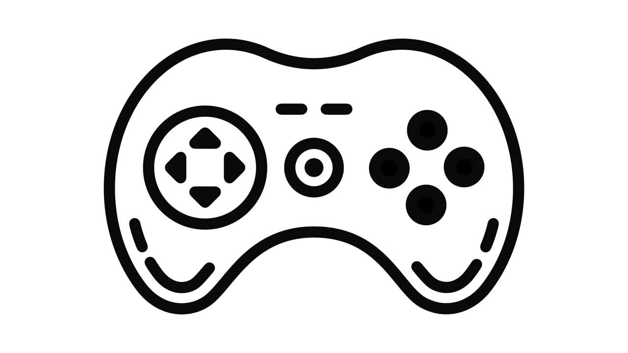 línea de videojuego gráfico de movimiento