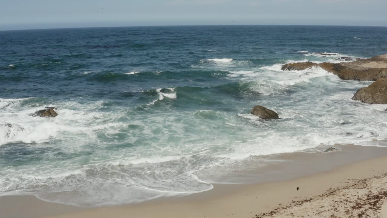 video aereo de la costa norte de california bodega bay