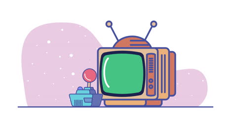 retro gaming setup