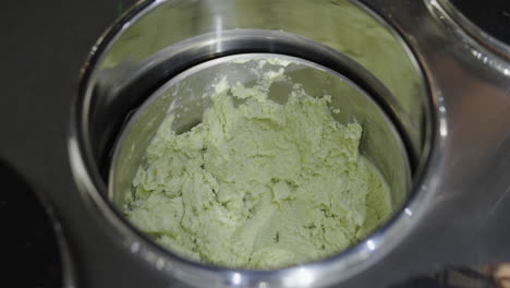 making green ice cream