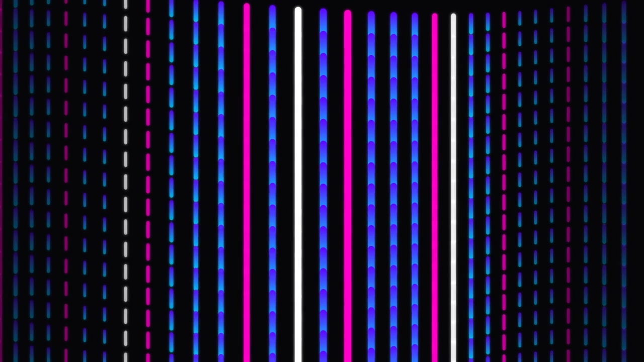 Abstract Motion Background with Vertical Neon Light Lines