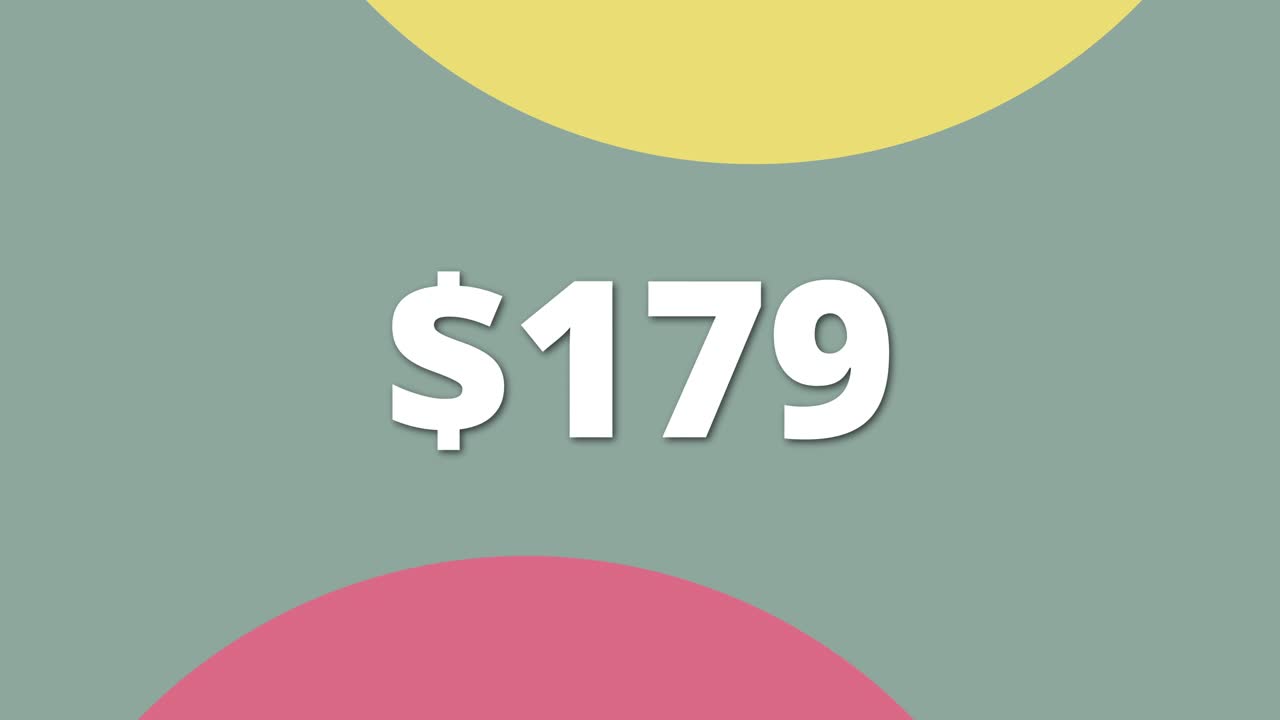Flat design animation with vibrant colors showing 179 Ideal for use in social media or product promotion