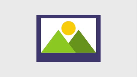 photograph of mountains and sun icons