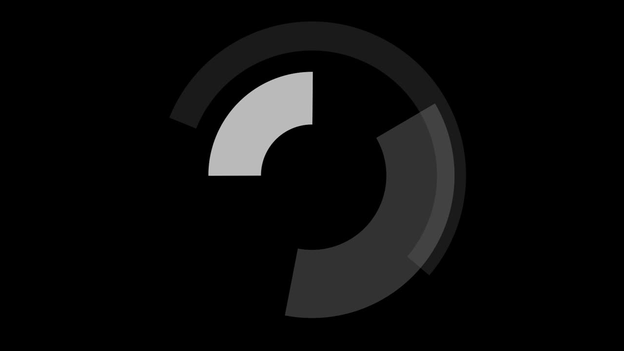 Abstract background Rotating Circular Segments