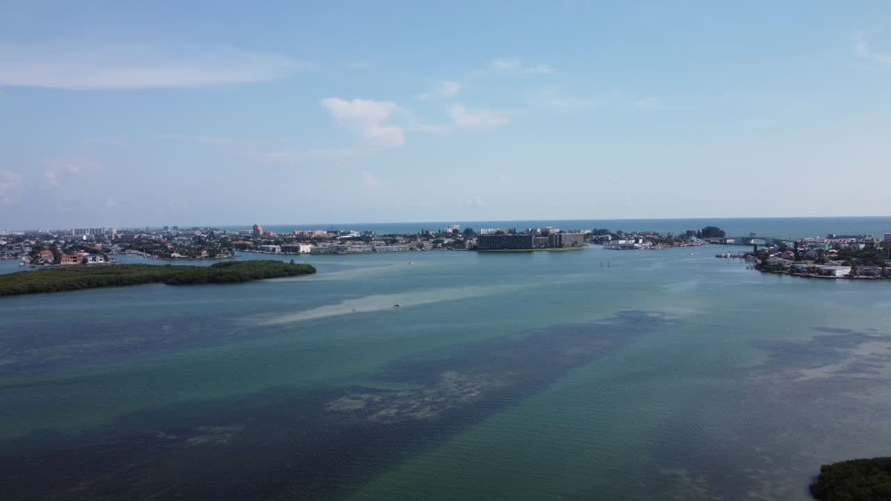 4k aerial drone shot of Boca Ciega Bay-3