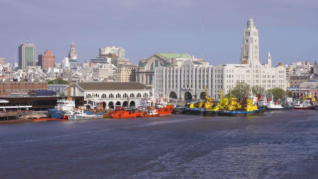 Buenos Aires Port and City Skyline