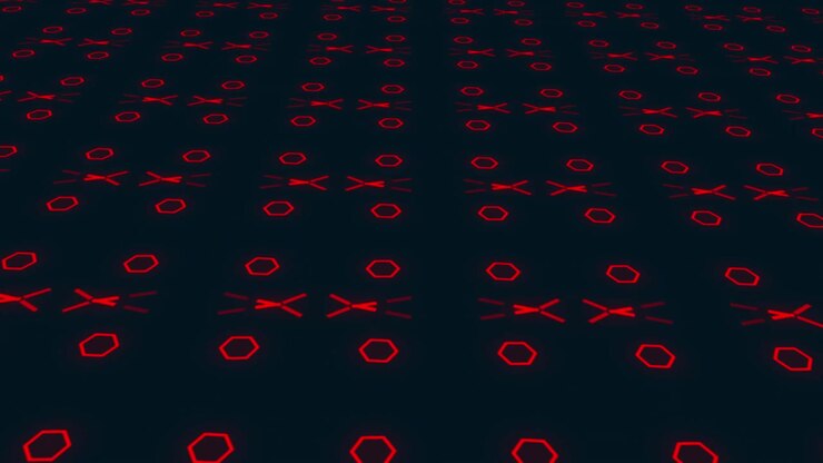 Animation of retro hypnotic motion