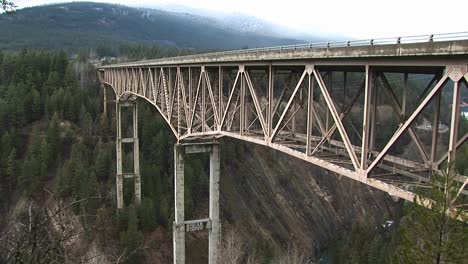 Medium-Shot-Of-A-Bridge-Over-A-Canyon