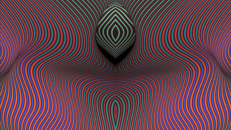 las rayas elásticas en 3d son un telón de fondo animado.