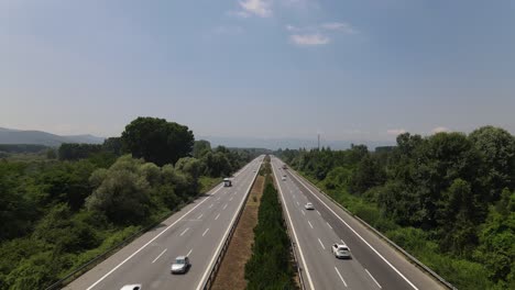 Aerial-Drone-Traffic-Road