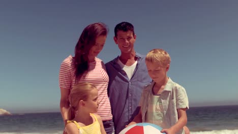 cheerful family playing together