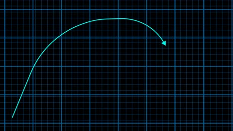 stock market animated graphic. stock price chart.