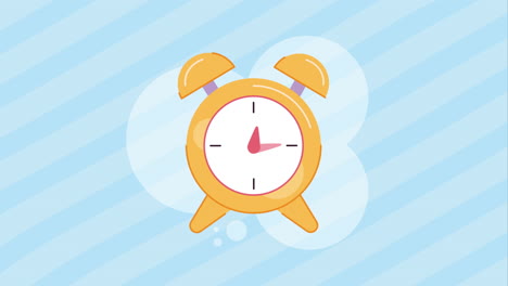 alarm clock time device animation