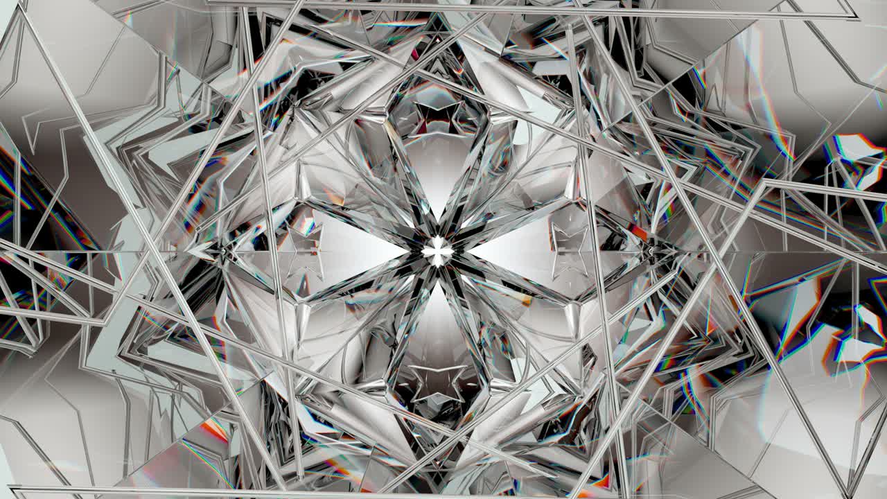 блестящий драгоценный камень калейдоскопный рисунок вращающаяся бесшовная петля