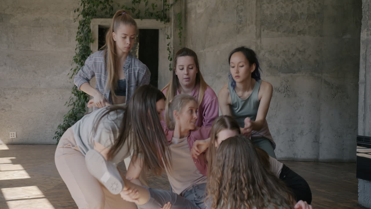 Group of Women Performing Contemporary Dance