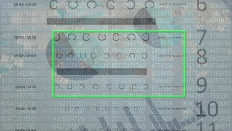 animation of numbers and financial data processing