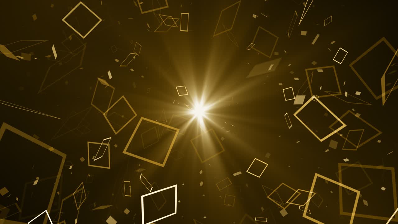 입자 금 반이는 보케상 먼지 추상적인 배경 루프