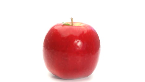 red apple rotating