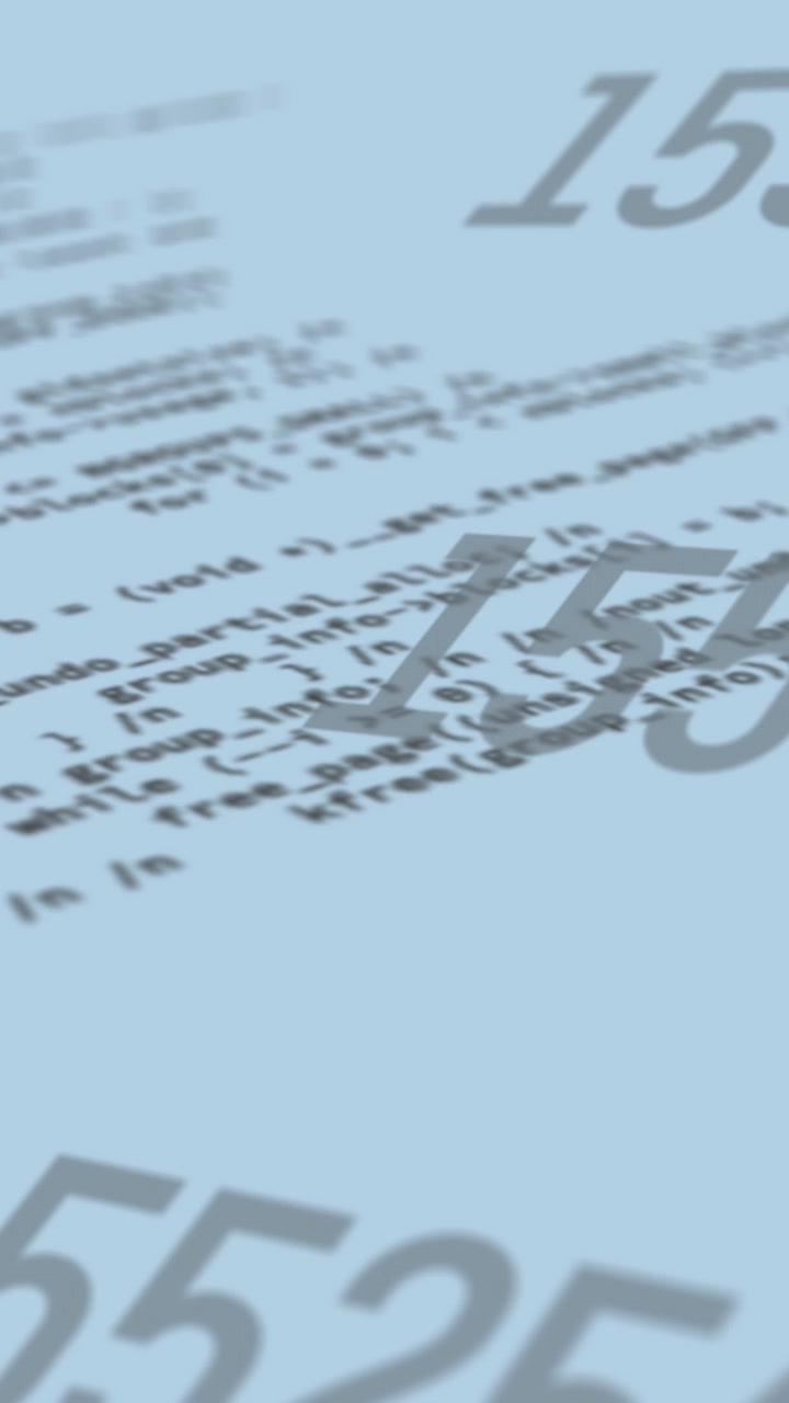 Digital animation of multiple changing numbers against data processing on blue background