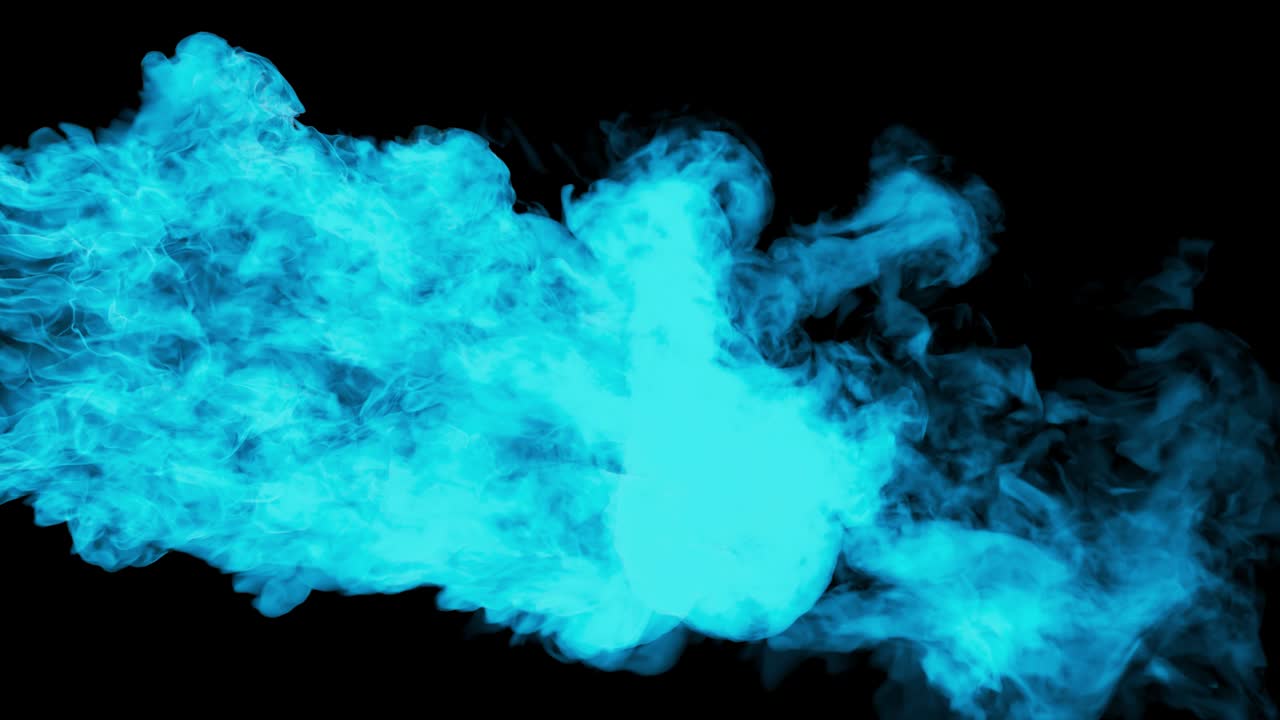 검은 바탕에 파란색 에너지 구의 4k 원활한 루프