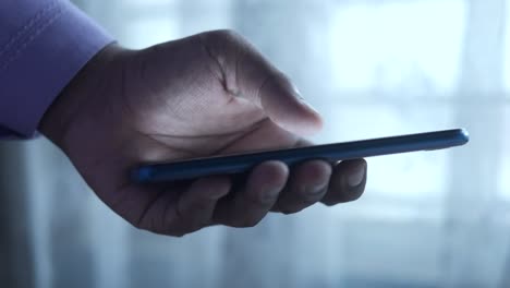 person using a smartphone