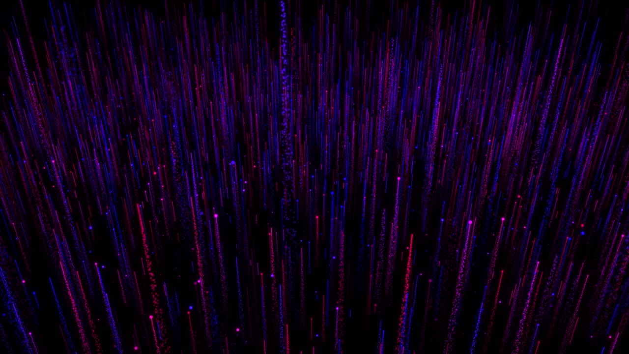 líneas y partículas brillantes abstractas