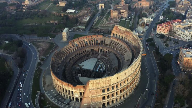 Flying Back From Colosseum