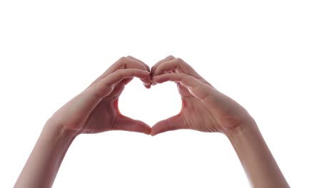 woman showing some sign with hand