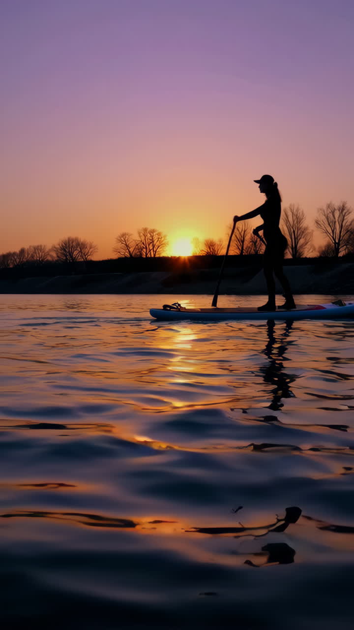 Stand-Up Paddleboarding al tramonto