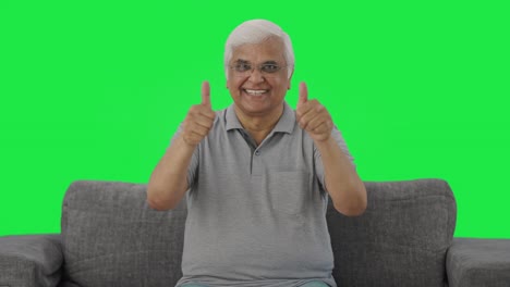 Happy-Indian-old-man-showing-thumbs-up-Green-screen