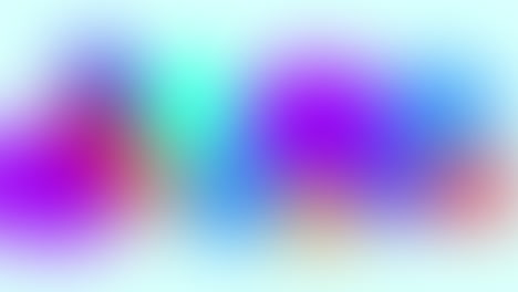 animation of purple, blue and pink blurs on pale blue background