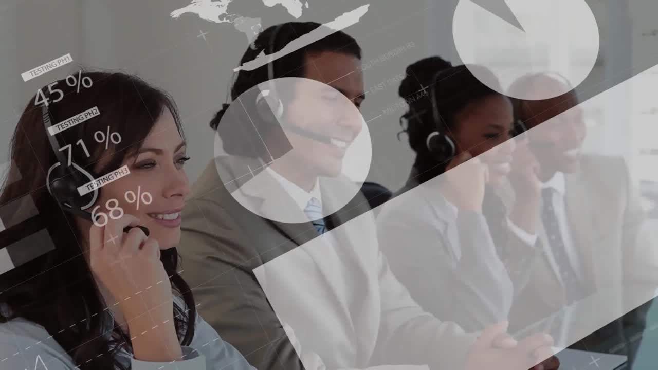 animación del procesamiento de datos con trabajadores en segundo plano