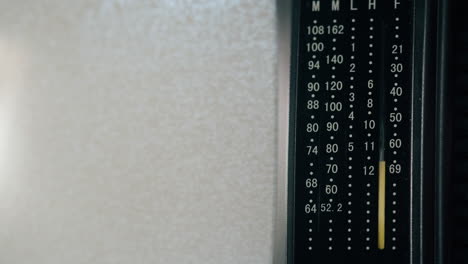 radio frequency dial