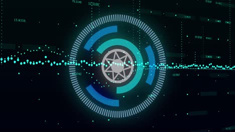 animation of scope scanning and financial data processing