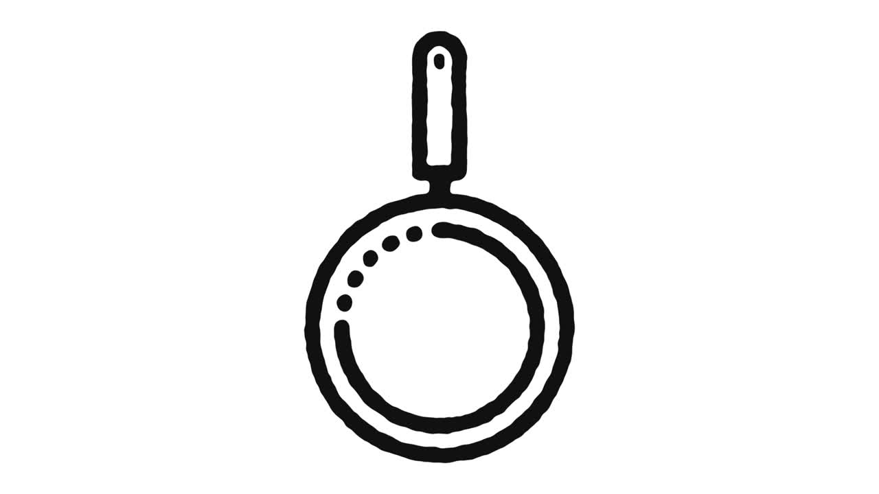 요리 판 아이콘 애니메이션 영상 & 알파 채널