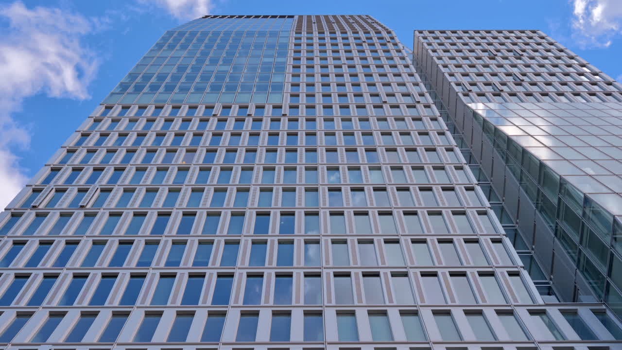 View of a skyscraper in Frankfurt, Germany